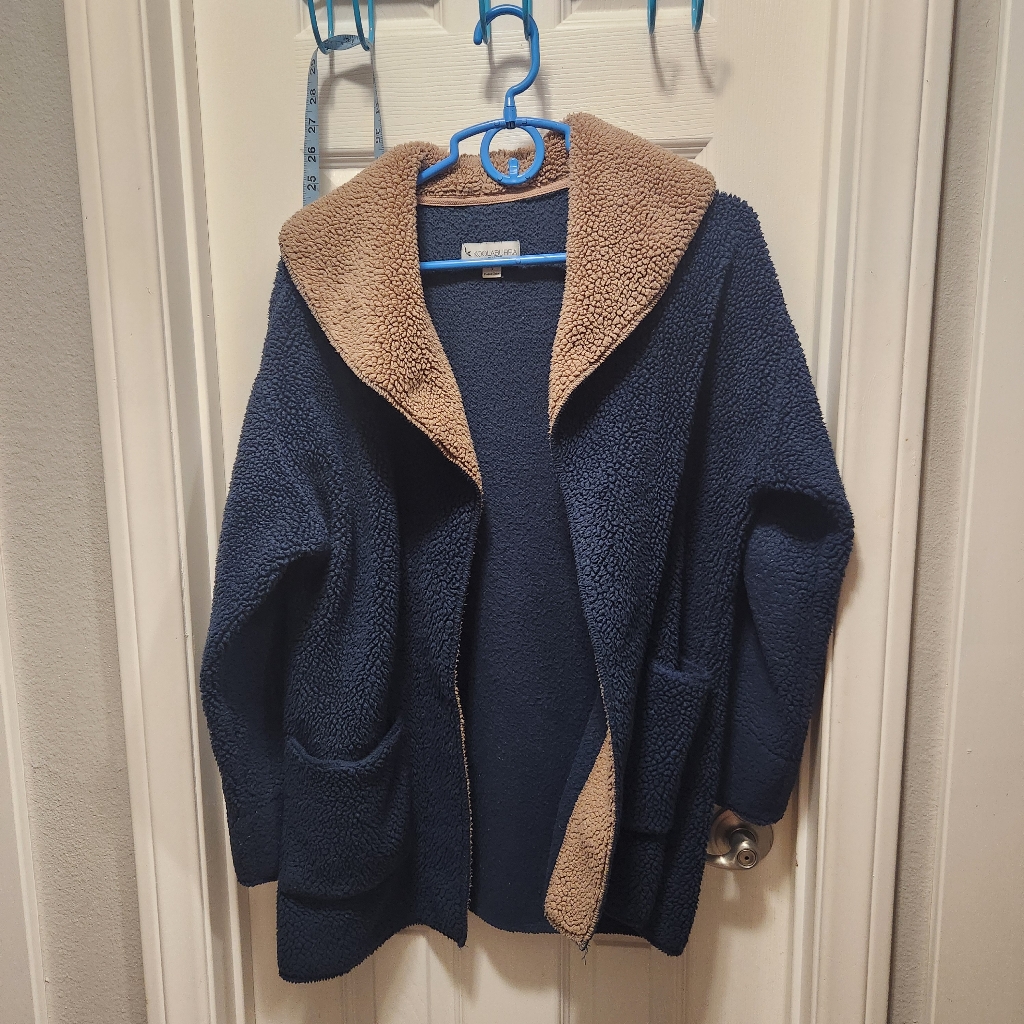 Koolaburra By Ugg Casual Sherpa Open Teddy Cardigan Sweater Size S